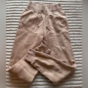 Nike Beige Fleece Sweatpants